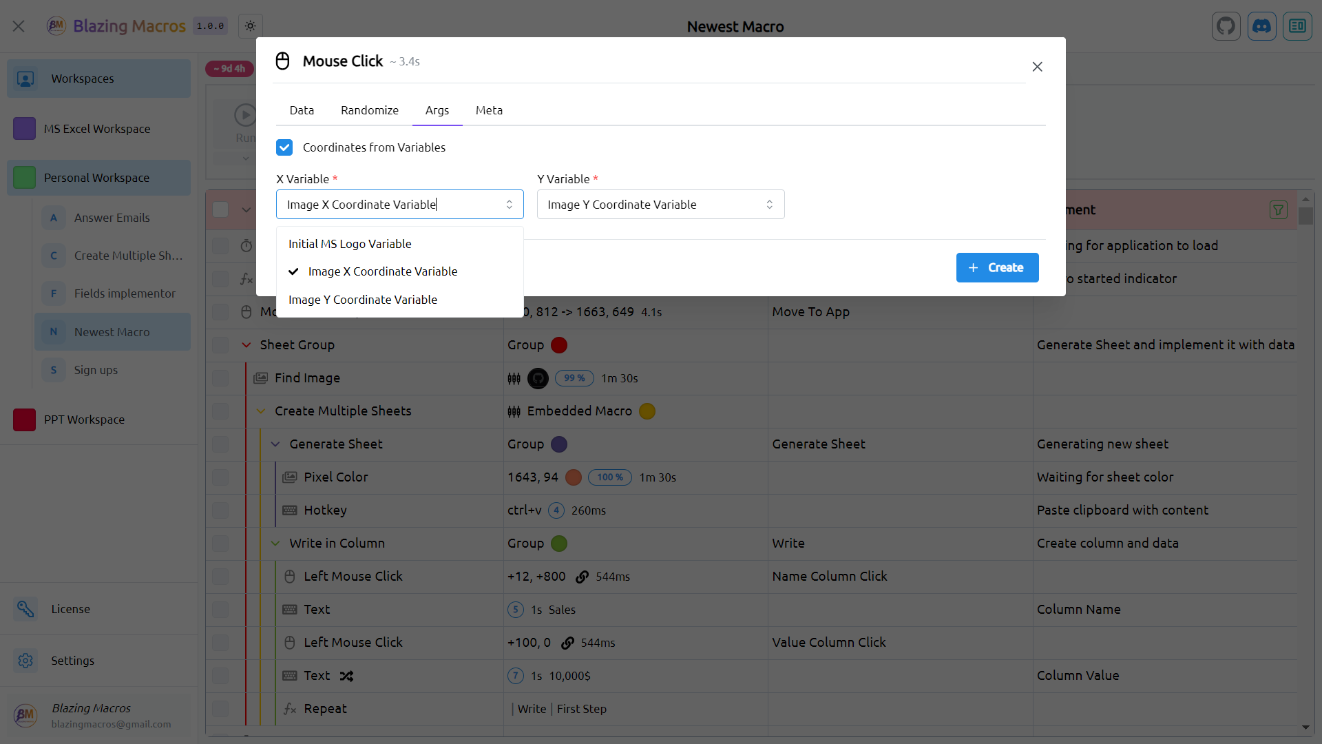 Mouse Click Arguments Image